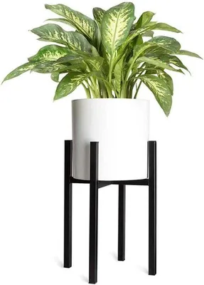 Produktbild von Metallblumenständer 40x25cm Schwarz Garten Deko