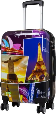 Produktbild von Polycarbonat Kleiner Handgepäck Reisekoffer Janeiro 55 cm Motivkoffer