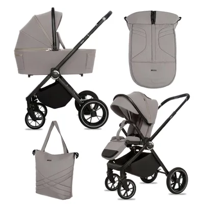 Zdjęcie produktu dla BabyLux® Wózek Dziecięcy 2w1 GAVIA Spacerówka Gondola Lekki Składany Zestaw, 4 Pozycje Oparcia, Torba do Przewijania i inne Akcesoria, 0-22kg (0-4 lata), UV 50+