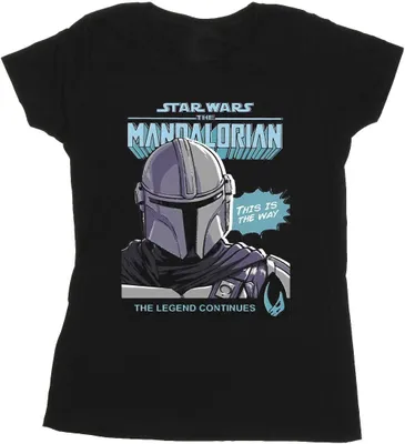 Produktbild von Star Wars The Mandalorian - T-Shirt für Damen BI43177 (M) (Schwarz)