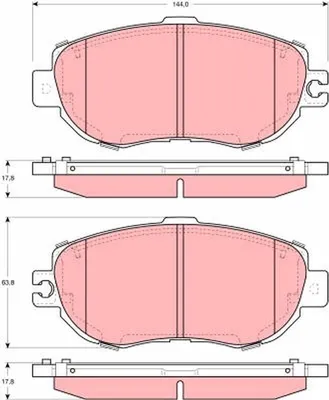 Produktbild von TRW Bremsbeläge Satz Vorne für LEXUS LS (UCF10) GDB1241