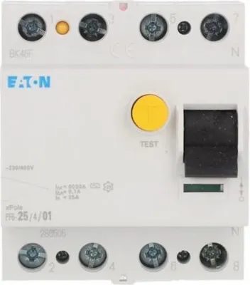 Immagine prodotto di Interruttore differenziale 4P 25A 0,1A tipo AC PF6-25/4/01 286505