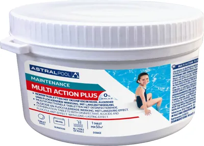 Produktbild von Astralpool Multiaction Plus 500 g Chlortablette 3 in 1 Funktion