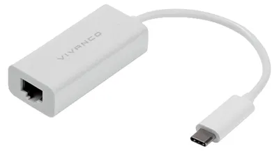 Produktbild von VIVanco™USB-C-Stecker – LAN-Buchse mit integriertem 10-cm-Kabel