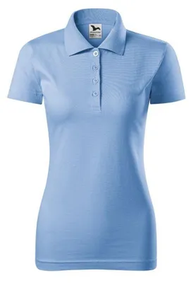 Produktbild von Malfini - Poloshirt für Damen, Single Jersey PP10029 (L) (Blau)