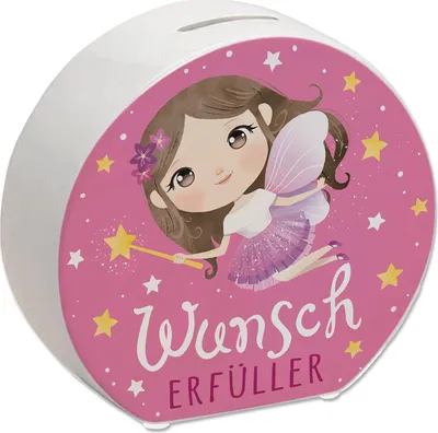 Produktbild von Fee Spardose mit Spruch Wunscherfüller