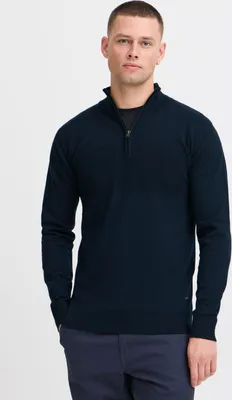 Produktbild von INDICODE IDErno Herren Strickpullover Troyer Feinstrick Pullover
