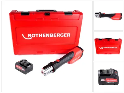 Image de Rothenberger ROMAX 4000 Sertisseuse sans fil 18 V Li-Ion électro-hydraulique + Coffret de transport + 1x Batterie 8 Ah, sans Chargeur