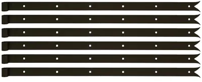 Produktbild von Alberts 6x Ladenband, 800 x 35 mm, schwarz, verschiedene Ausführungen, Rolle Ø14 mm