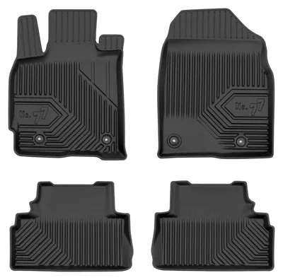 Produktbild von Gummi-Fußmatten für Mazda CX-7 2006-2012 (SUV) – 4-tlg, Schwarz, passgenau