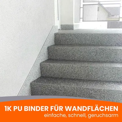 Produktbild von BEKATEQ 1K PolyurethanBindemittel + Grundierung für Steinteppiche, 7kg farblos I Polyurethan Kiesfestiger für senkrechte/vertikale Untergründe I Kunstharz Wandbeschichtung für Wand, Treppe BK-633