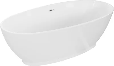 Obrázek produktu pro Mexen Bilbao volně stojící vana 180 x 90 cm, bílá, bílý přepad - 51311809000-20
