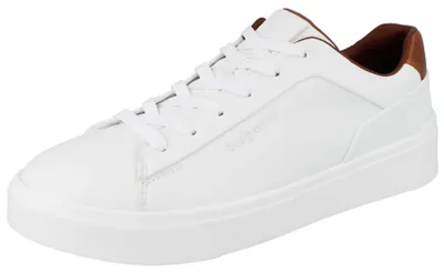 Produktbild von BUGATTI Herren Schnürsneaker weiß cognac Kunstleder - Größe: 41