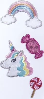 Produktbild von Textil-Sticker Candy Packung mit 6 Stück
