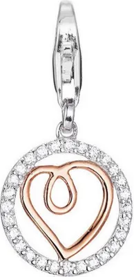 Produktbild von Esprit Anhänger Charms Silber Rosé Zirkonien Playful Love ESCH91598D000