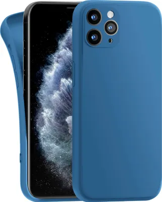 Produktbild von Hülle für Apple iPhone 11 Pro - Handyhülle mit Kameraschutz Cover aus Silikon in Dunkelblau