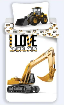 Produktbild von Baby- Bettwäsche"I love constructing" 100x135cm