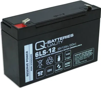 Produktbild von Ersatzakku für Panasonic LC-R0612P1 6V 12Ah AGM Batterie