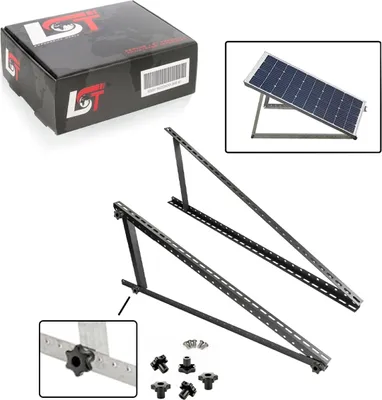 Produktbild von 3x Aufständerung Solar Modulträger Halterung Solarständer Schwarz 105 cm