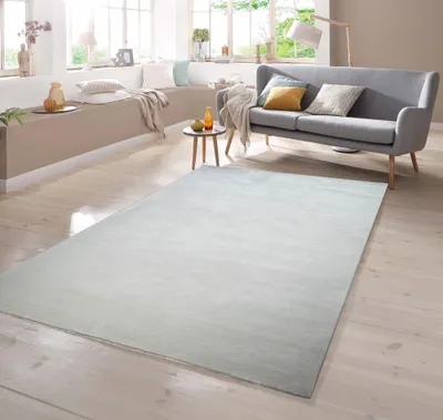 Produktbild von Teppich Kurzflor uni creme Größe - 80 x 150 cm