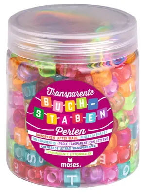 Produktbild von Transparente Buchstabenperlen