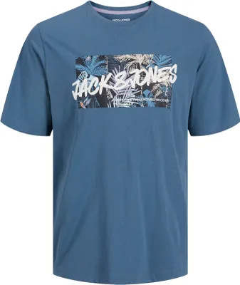 Produktbild von JACK & JONES Herren Shirt JJHAWAII Shape Tee SS Crew Neck LN