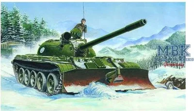 Productafbeelding van Trumpeter Russische tank T-55 met BTU-55, schaal 1:35, artikelnummer 00313