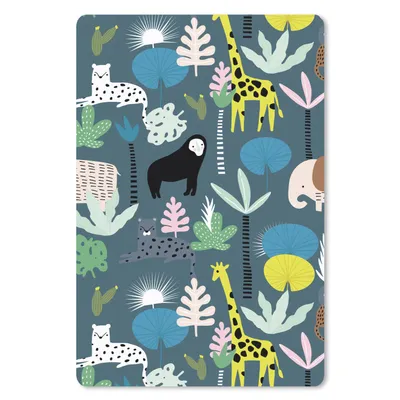 Produktbild von MuchoWow® Mauspad Mousepad Dschungel - Tiere - Blau 40x60 cm - Mousepads - Maus Mat - Pad - Mausunterlage - Schreibtisch Accesoire