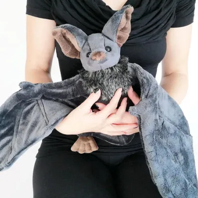 Produktbild von Fledermaus Kuscheltier 30 cm – Niedliches Halloween Plüschtier Stofftier