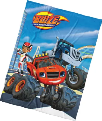 Produktbild von Kinderdecke Überwurf Koralle 150x200 Blaze Cars