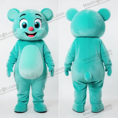 Image de Mascotte MASTICOT Turquoise à Jouer en Peluche