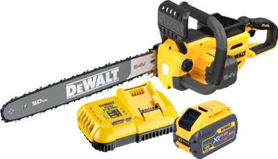 Image de DeWalt DCMCS 575 Y1 Tronçonneuse à chaîne sans fil 54 V FlexVolt 50 cm Brushless + 1x batterie 12,0 Ah + chargeur