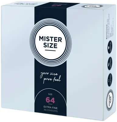 Obrázok produktu pre MISTER.SIZE 64 mm kondómy 36 kusov