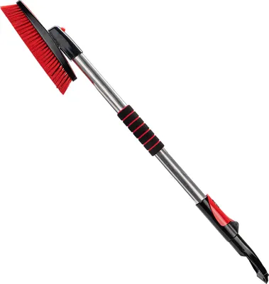 Produktbild von HEYNER® Schneebesen Teleskop 100-160 cm mit Messingklinge Eiskratzer 360 ° drehbar Scheibenkratzer schonend ausziehbar
