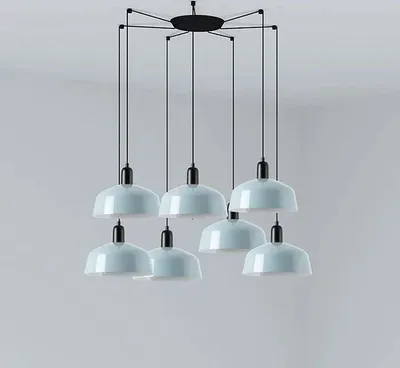 Produktbild von TATAWIN M Pendelleuchte graublau 20340-147-7L