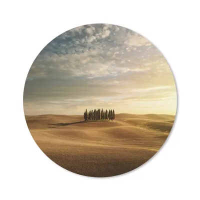Produktbild von MuchoWow® Mauspad Mousepad Toskana - Bäume - Italien 20x20 cm - Mousepads - Maus Mat - Pad - Mausunterlage - Schreibtischmatte