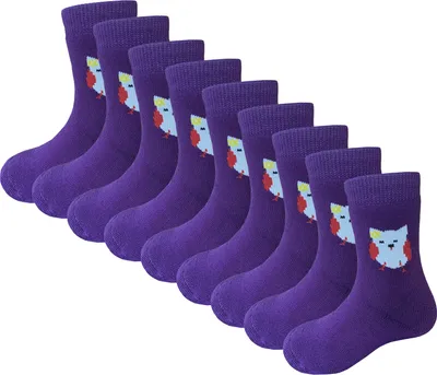 Produktbild von YALION 9 Paar Kinder Jungen Mädchen Baumwolle Babysocken Haussocken Thermosocken,Schweiß Atmungsaktiv und Elastisch (12-18 Monate)