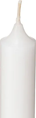 Produktbild von Stilvolle Stabkerzen Weiß 350/28mm mit Zapfenfuß - 4er Set, 4 Stück
