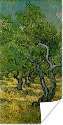 Produktbild von MuchoWow® Poster Olivenhain - Vincent van Gogh 20x40 cm - Plakat - Foto