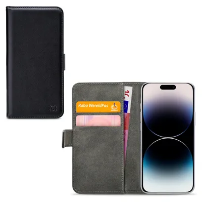 Produktbild von Mobilize PolyurethanLeather Book Case Black Apple iPhone 14 Pro