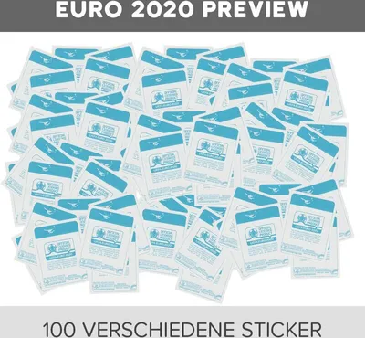 Image de Panini - EURO 2020 Preview - Autocollants à collectionner - 100 autocollants différents(choix aléatoire)