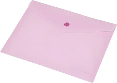 Image de Pochette porte-documents A5 avec bouton-pression rose pastel