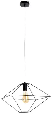 Produktbild von Pendelleuchte, Metall schwarz, Käfig Design, H 110 cm