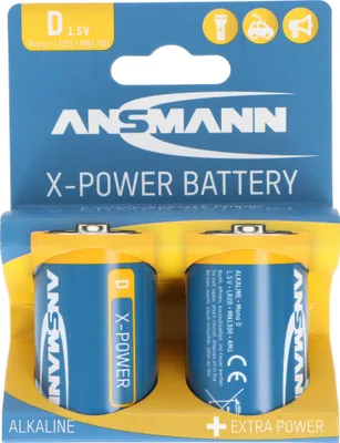 Produktbild von Ansmann X-Power Alkaline Batterie Mono D, LR20, 2er Papierblister