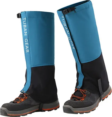 Produktbild von Bein-Gamaschen Wasserdichte, verstellbare, reißfeste Schneestiefel-Gamaschen für Outdoor-Schneeschuhwandern, Wandern und Skifahren