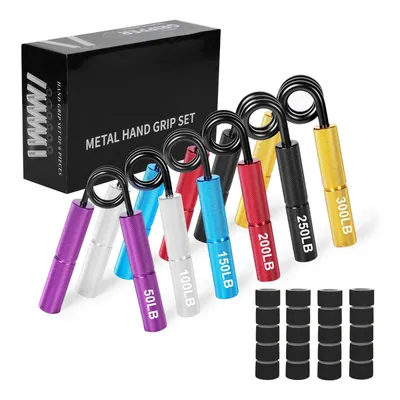 Produktbild von 6-teiliges Set Griffkrafttrainer,6 Spezifikationen,50-300 Pfund Stärke