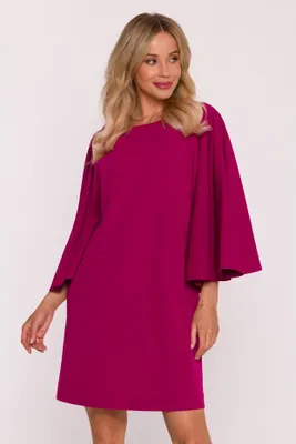 Zdjęcie produktu dla BeWear Sukienka damska mini Pam S426 ciemny róż XL
