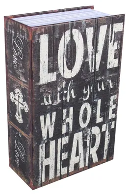 Image de Dictionnaire, livre, coffre-fort secret, coffre-fort, argent, espèces, bijoux, serrure (type "amour")