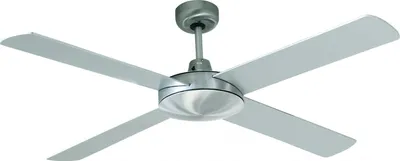 Produktbild von Deckenventilator Futura Chrom gebürstet 132 cm mit Wandschalter
