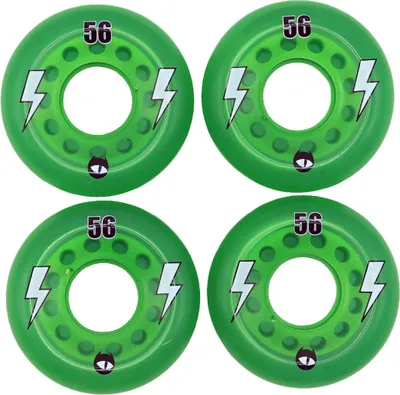 Image de Roues de skateboard MOREBOARDS Wayout56, vert transparent.